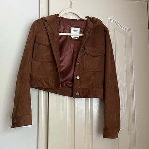abercrombie and fitch vegan suede jacket